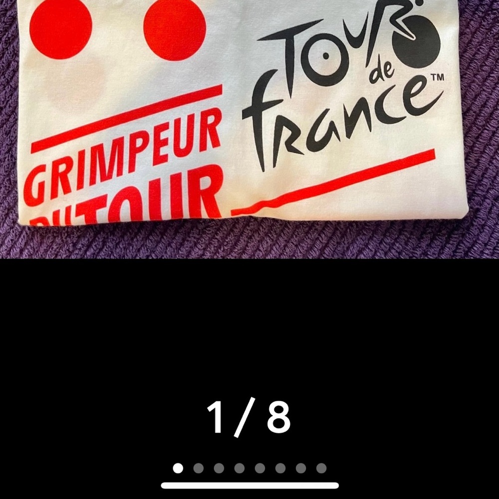 Tour de France White and Red T-Shirt